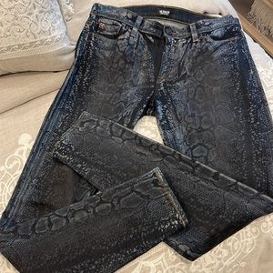 Hudson snake print jeans